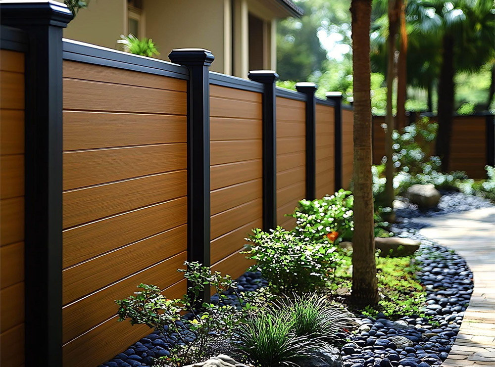 double-layered courtyard fence